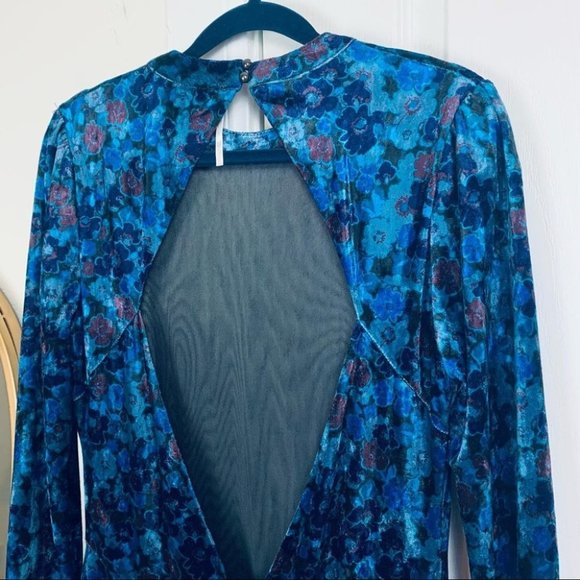 Free People Blue Floral Midi Dress - Picture 4 of 12